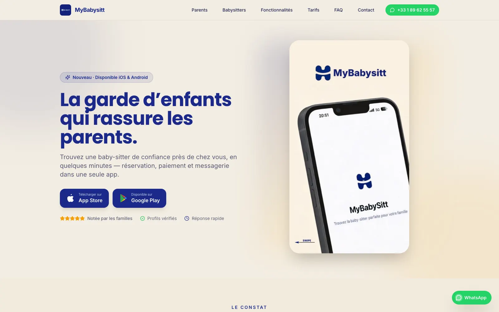 MyBabysitt, aperçu