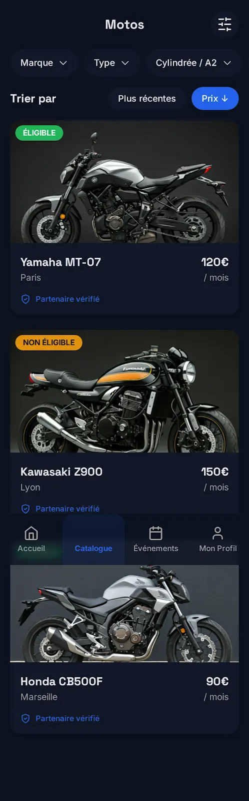E-commerce marque blanche, écran 1
