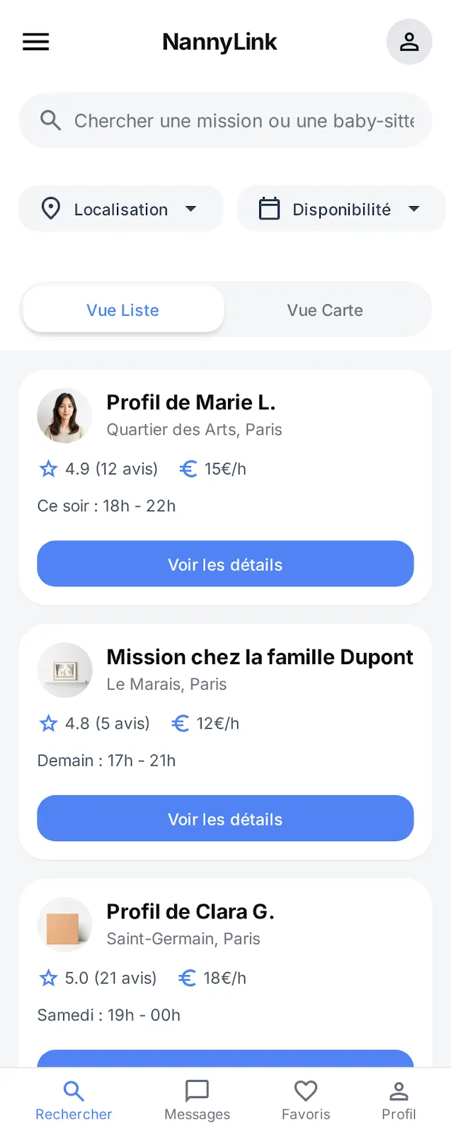 Garde d'enfants, écran 5