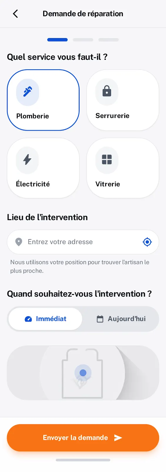 Dépannage à domicile, écran 13