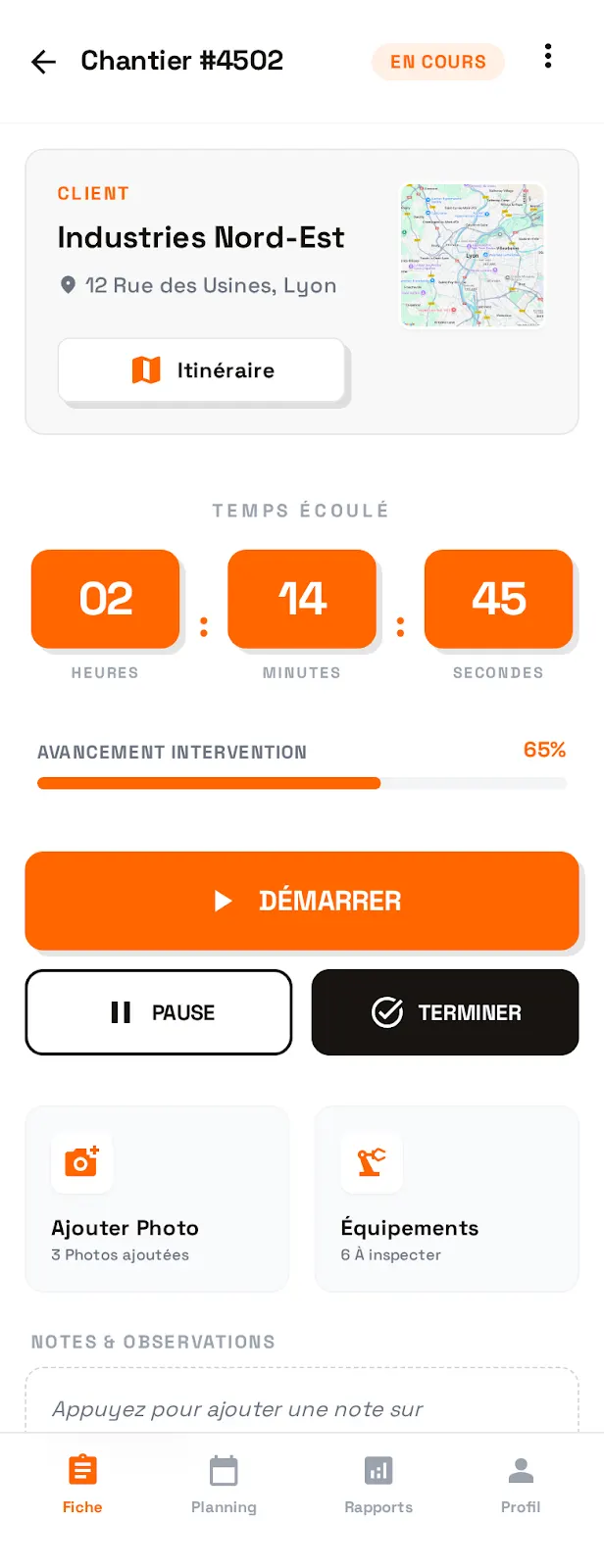 Sécurité industrielle, écran 5