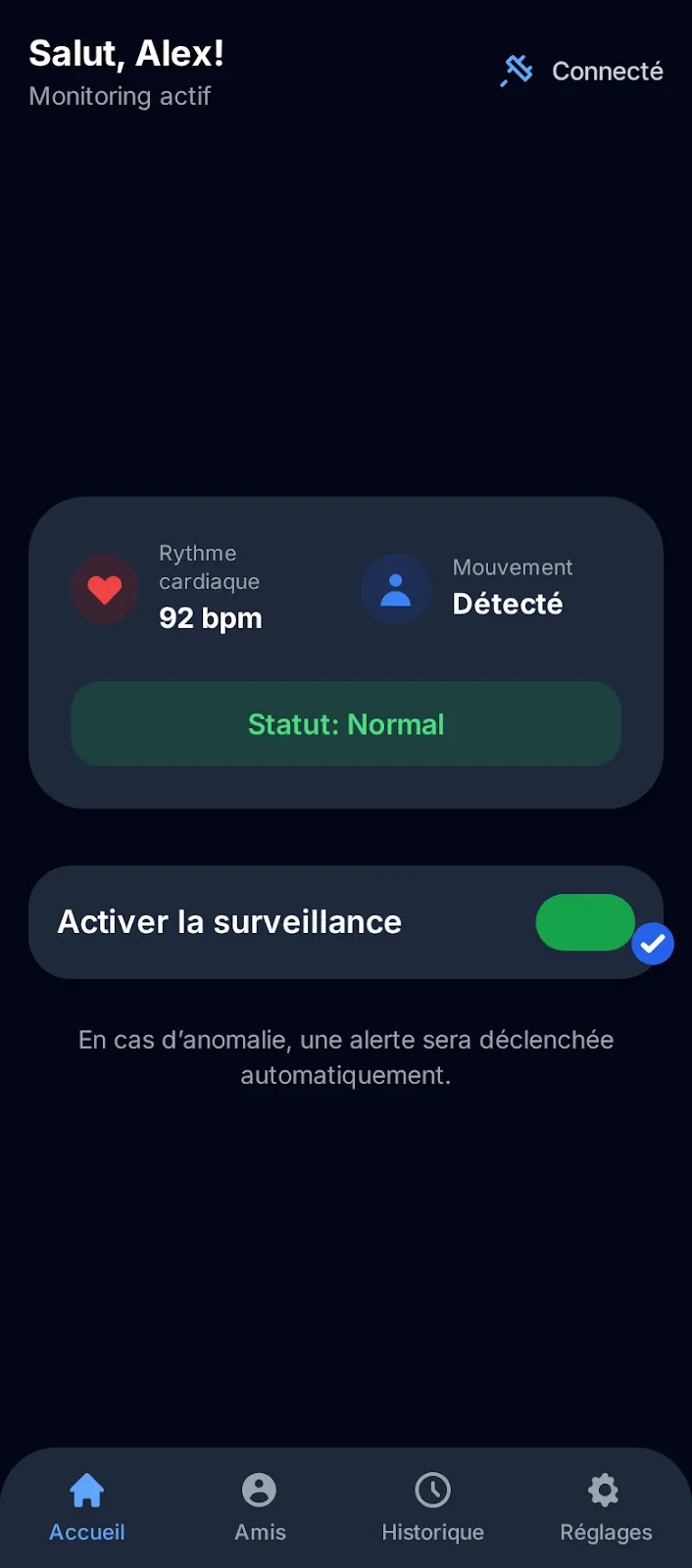 IoT pairing, écran 2